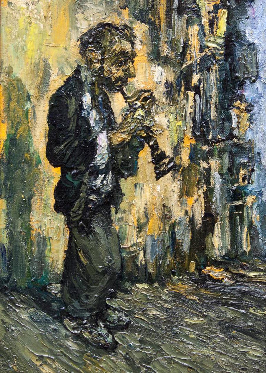 Kristian Leov painting